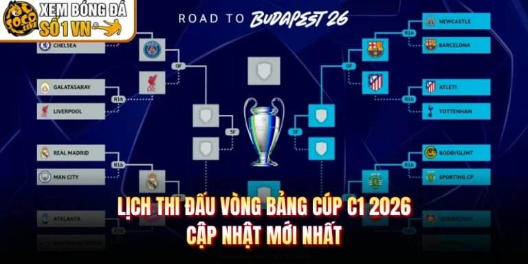 Lịch Thi Đấu Vòng Bảng Cúp C1 2026 - Cập Nhật Mới Nhất